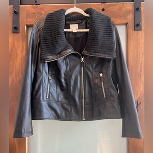 Chicos Faux Leather Jacket